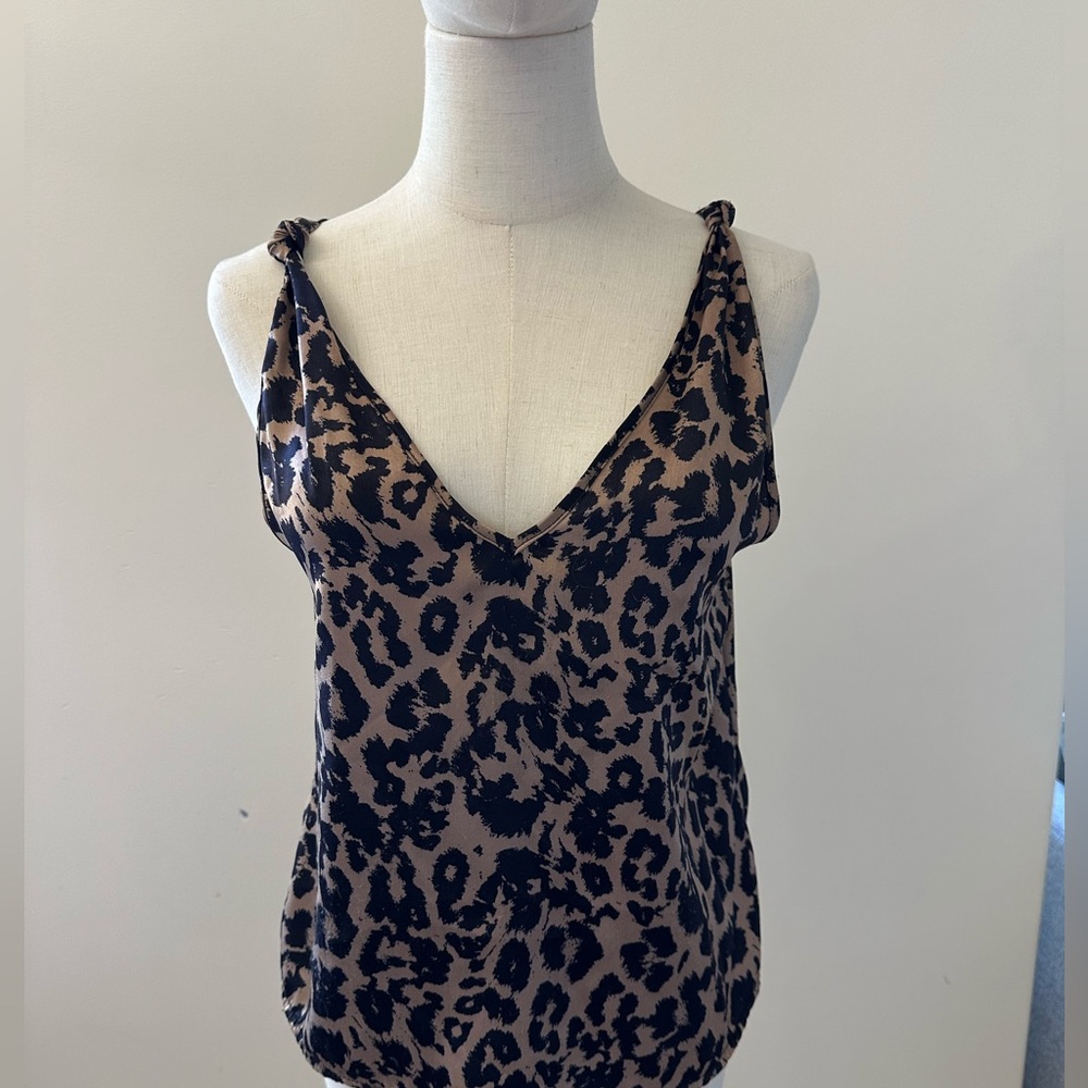 LNA Cheetah patterned blouse